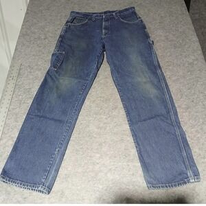 CAT2 2112 FR‎ Carpenter Jeans Mens Size 35.5x36 Blue Denim Work Utility Pants